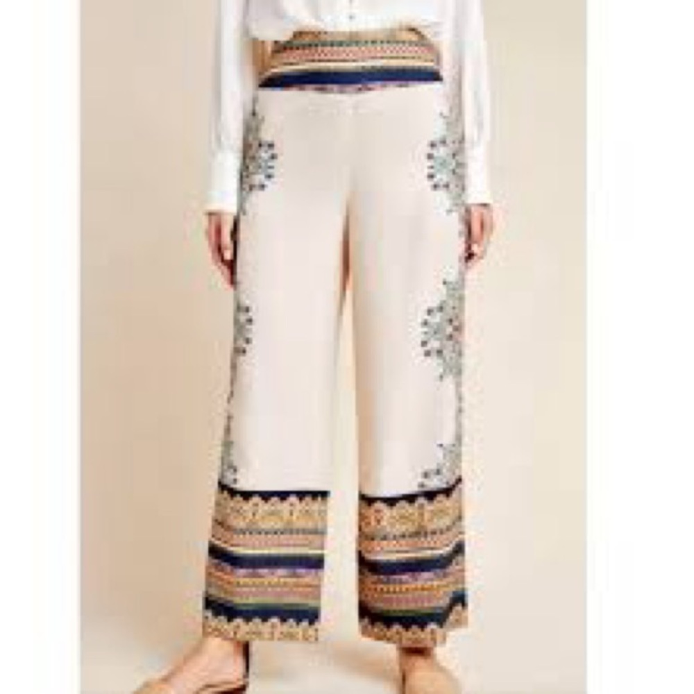 Anthropologie Farm Rio Wide leg Mandala print bohemian pants